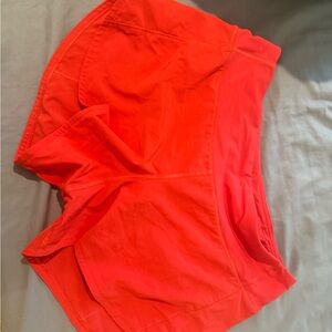Women's Red Athletic Shorts